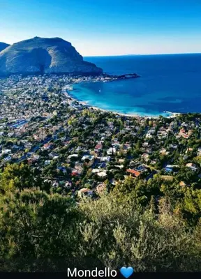an aerial view of the island of morocco at Mondello Sea House in Palermo