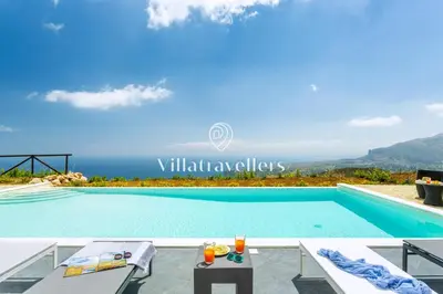 an image of a swimming pool in a villa at Cava in Scopello