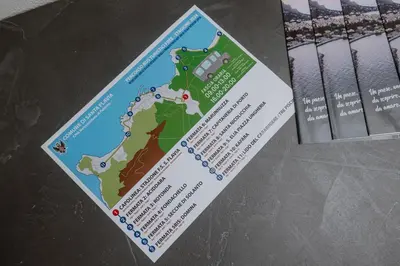a ticket for a resort with a map on it at House Paradise- House Arena in Porticello