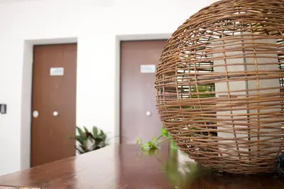 a large wicker basket sitting on top of a table at Appartamenti Marì 1 in Palermo