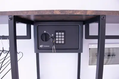 a microwave oven with keys inside of it at San Carlo Cuore di Palermo in Palermo