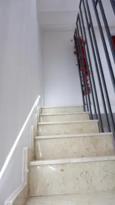 a set of stairs in a building at Luxury Royal House in Palermo