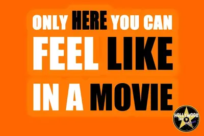 a poster for the movie only here you can feel like in a movie at Hollywood Inn Palermo in Palermo