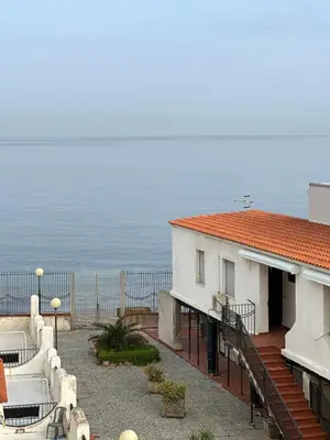 a house with a view of the ocean at CasAmare - private parking in Carini