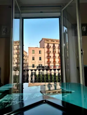 a view from a window of a building at Sant'Oliva House Palermo in Palermo
