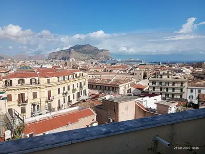 a view of a city with buildings at Montesanto in Palermo