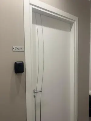 a door with a sign that reads open at Luxury Rooms Soraja in Palermo