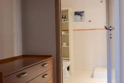 a bathroom with a toilet and a sink and a shower at Appartamento moderno tra Stazione, Via Maqueda e Ballarò in Palermo