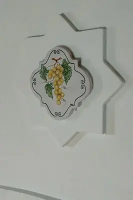 a painting of a plate of grapes on a ceiling at Holiday Home 'Suite Zibibbo' mit Aussicht by Interhome in Santa Flavia