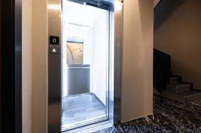 a large mirror in a elevator in a room at Ciuri di Sicilia Apartments in Castellammare del Golfo