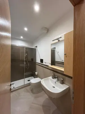 a bathroom with a toilet and a sink and a shower at Tra chiazza e casteddu in Mezzojuso