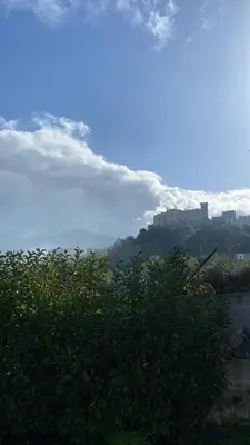a view of a river with a city in the background at Home Sicilia in Carini