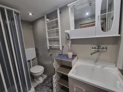 a bathroom with a sink and a mirror at Casa Costanza 25 in San Cipirello