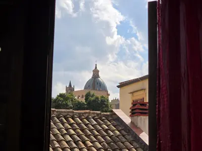 a view from a window of a building at Guglie del centro in Palermo
