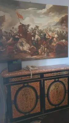 a painting on a wall with a painting on it at Profumo di Sicilia in Palermo