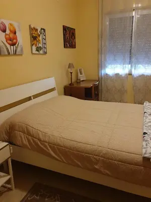 a bedroom with a large bed and a window at Lunetta in Palermo