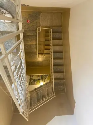 an overhead view of a staircase in a building at Via Siracusa 5 in Castellammare del Golfo