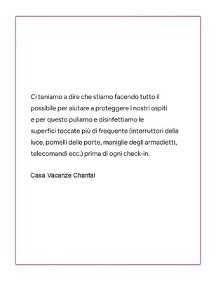 a screenshot of a page of a document at Appartamento con Giardino - WIFI in San Vito lo Capo