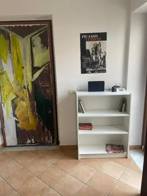 a bathroom with a toilet and a shower at L'Atelier Dei Quattro Canti in Palermo
