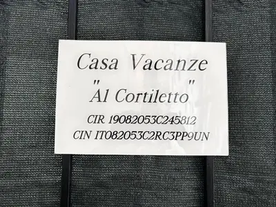 a sign on the side of a wall with the name of azonazonazona at Al Cortiletto in Palermo