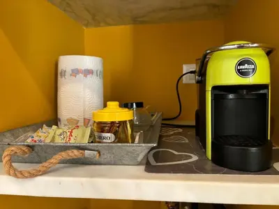 a socket on a door with a toaster on it at Casa di Cocò in Palermo