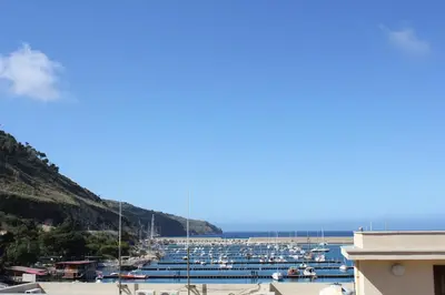 a bunch of boats parked in a marina at B&B Da Peppa in Castellammare del Golfo