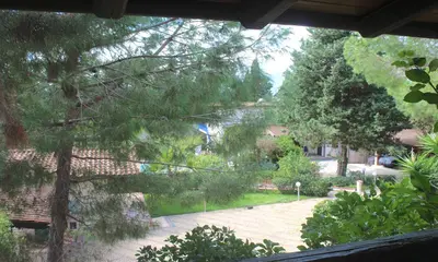 a view of a garden from a house at VILLASEASICILY , POOL SALT WATER and NATURAL CHLORINE IN BALESTRATE - PALERMO in Balestrate