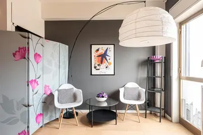 a dining room with a table and two chairs at B&B Montecarlo in Palermo
