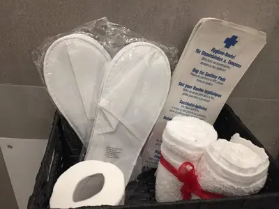 a box with a toilet and a bag of toilet paper at YooRoom in Palermo