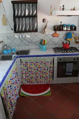 a toy kitchen with a counter and a sink at DaRiMaPa House in Mondello