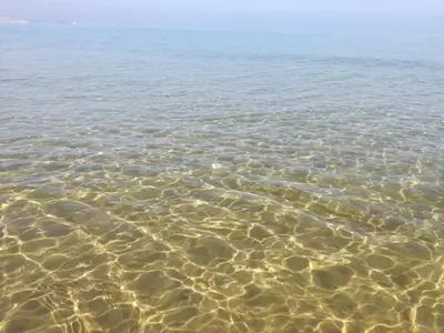 a close up of the water in the ocean at Casa Vacanze Aurora Boreale in Alcamo Marina