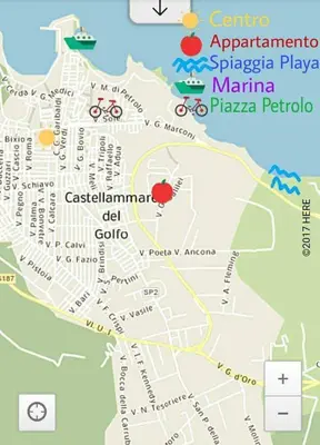 a map of the city of marina positano at Appartamento 