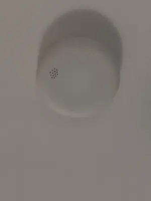 a white bowl with a drain in the ceiling at Short Lets Vacanze 