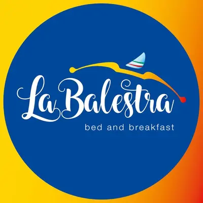 a label for a bed and breakfast with a boat at La Balestra B&B in Balestrate