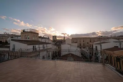 a view from the roof of a building at Sunny loft with terrace and Jacuzzi in the city centre in Palermo