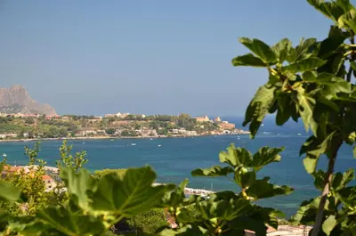 a view of a large body of water at Blue Island Villa Caterina in Casteldaccia