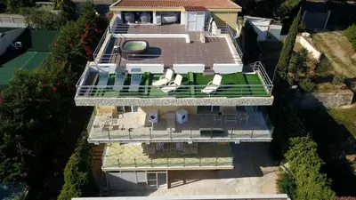 an overhead view of a house with a roof at Appartamento 16 Pax in Villa Francesca by Ville in Palermo in Casteldaccia
