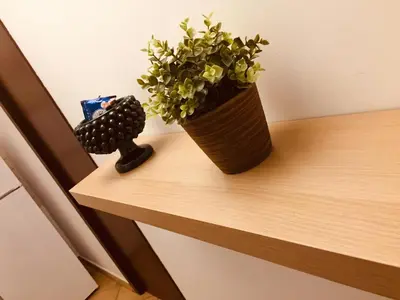a potted plant sitting on top of a table at La Dimora della Cattedrale in Palermo