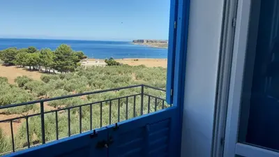 a view of the ocean from a balcony at stella di ponente in Macari