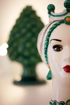 a close up of a statue of a woman at Casa MaMo 36 in Palermo