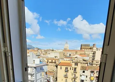 a view of a city from a window at Interno12 in Palermo