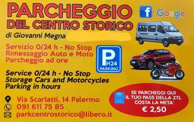 a flyer for a motorcycle and a van at Teatro Del Sole Apartment in Palermo