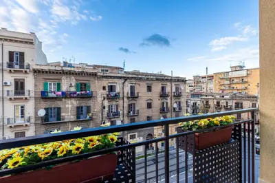 a view of a city from a building at Solemar Sicilia - Multi Suite in Palermo