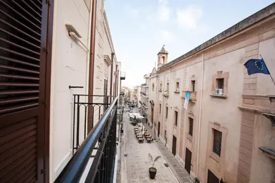 a view of a city street from a balcony at Sicilia Ovest - Balcone Bellavista in Castellammare del Golfo