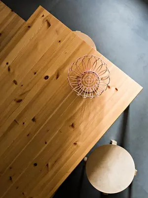 a wooden table with a mirror on top of it at Casa Roma nel Cuore di Palermo by Wonderful Italy in Palermo