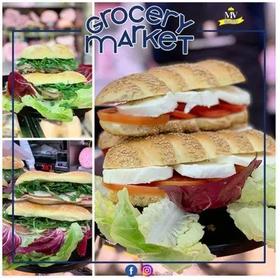 a group of four sandwiches stacked on top of each other at Large Room e Small Private Bathroom Between Mondello Beach and Old Town! Free Park! in Palermo