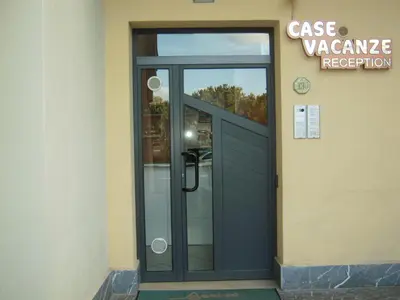 an entrance door to a case vazquez reception at Case Vacanze Anni 20 in Bagheria