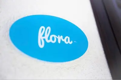 a blue circle with the word ronda on it at Sciabika Edificio Flowers in Castellammare del Golfo
