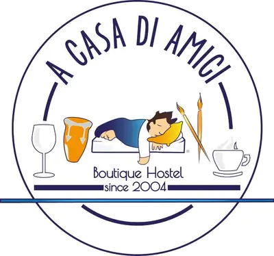 a logo for the casa dance boutique hotel at A Casa di Amici in Palermo