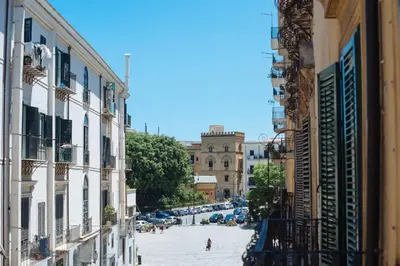 a view of a street in a city with buildings at Boutique B&B Vintage in Palermo